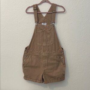 Old Navy Desert Brown Overalls Women’s Large